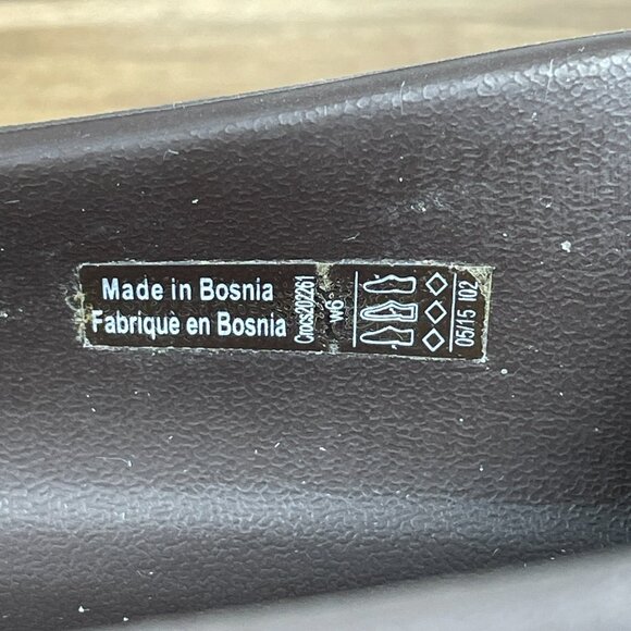 CROCS Gianna Disc Womens Size 6 Shoes Brown Gold Medallion Slip On Ballet Flats - Picture 13 of 14